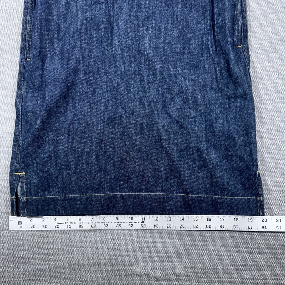 Lauren Ralph Lauren Denim Shift Dress Womens XS Dark Excellent V-Neck - Picture 5 of 8